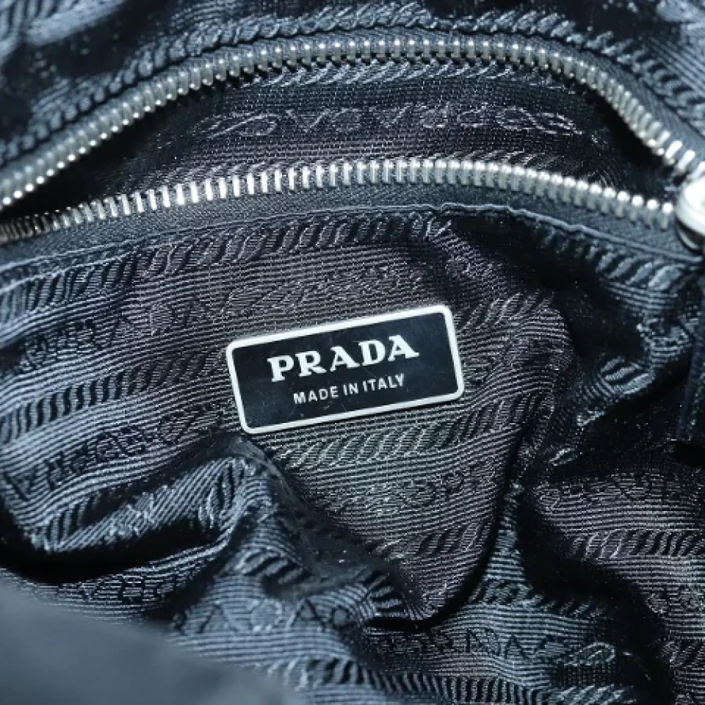 Prada Vintage Pre-owned Fabric backpacks Black Dames