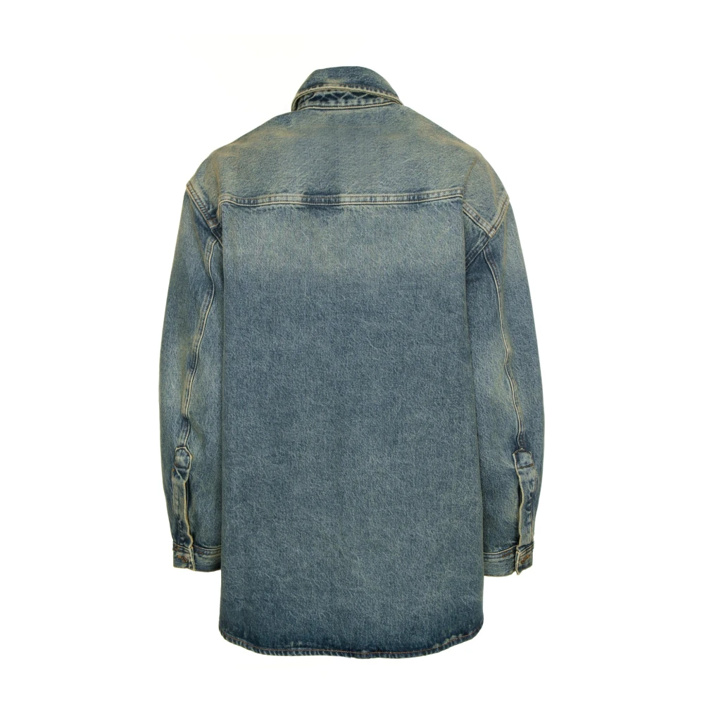 Samsøe Denim Overshirt Salea Blue Dames