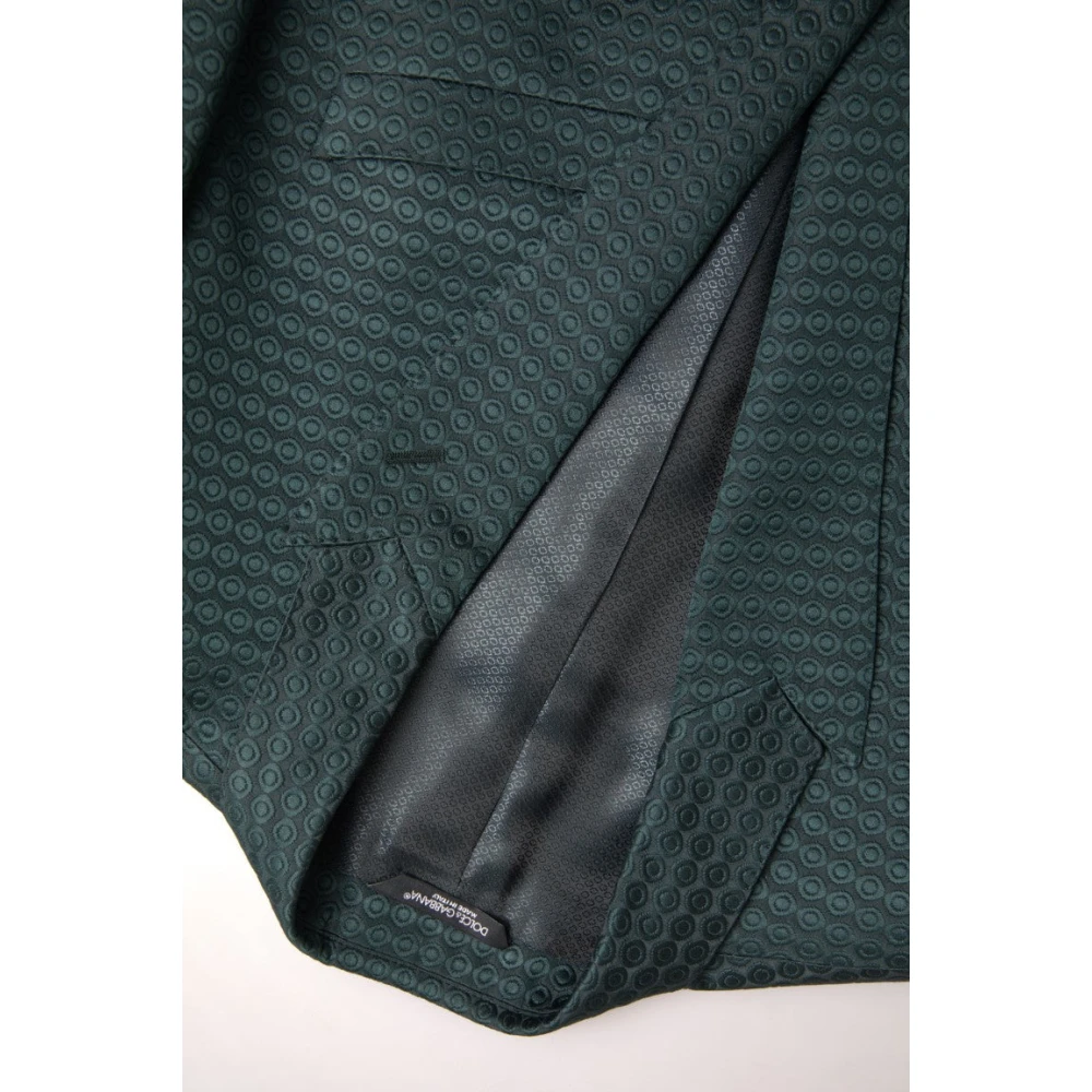 Dolce & Gabbana Smaragdgroen Slim Fit 3-Delig Pak Green Heren