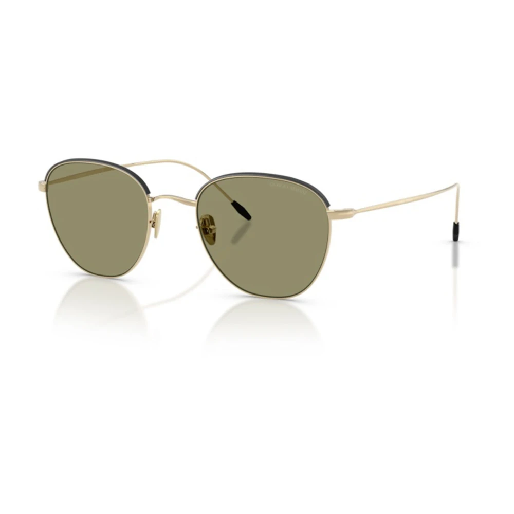 Giorgio Armani Men's Yellow Sunglasses, 51 Mm, Modern Square Metal Sunglasses