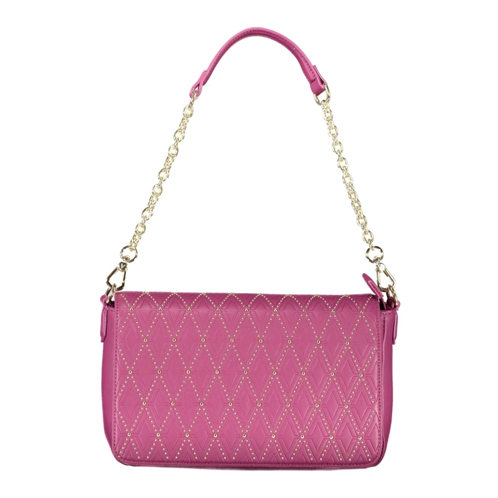Valentino by Mario Valentino Paarse Schoudertas met Kettingriem Purple Dames