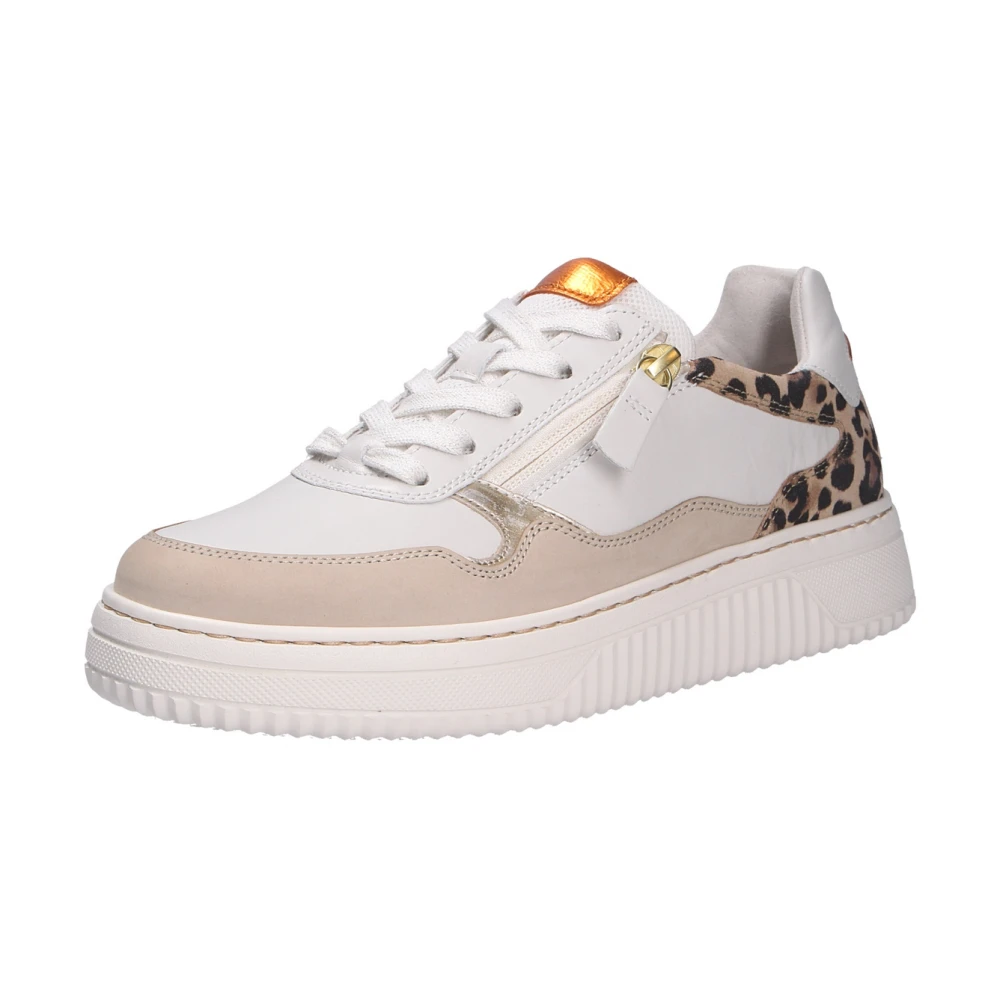 Gabor Comfortabele Veterschoen van Nubuck Leer Dames Schoenen Wit