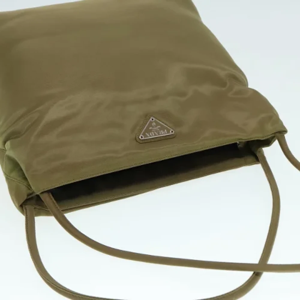 Prada Vintage Pre-owned Nylon prada-bags Brown Dames