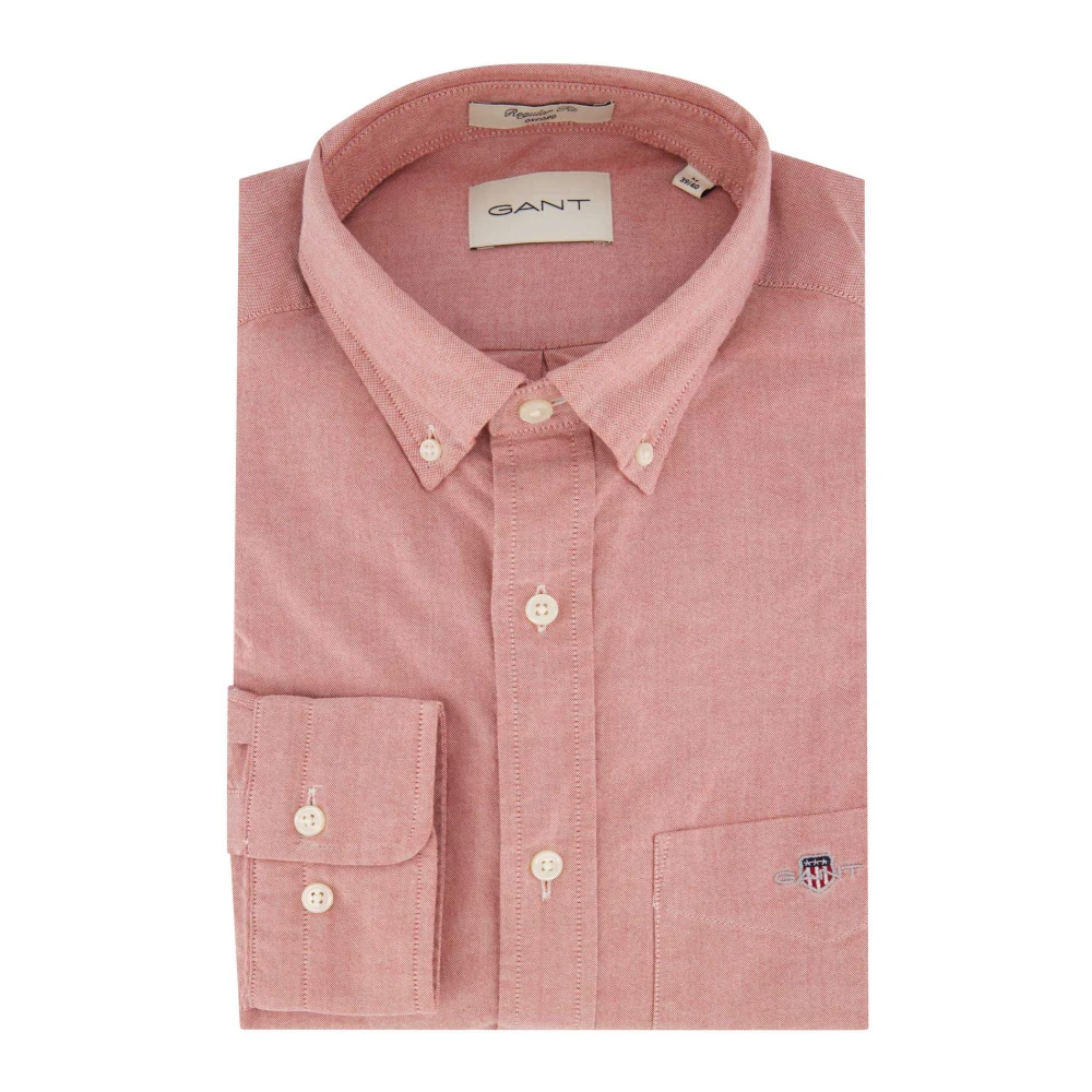 Gant Casual Rood Overhemd Red Heren