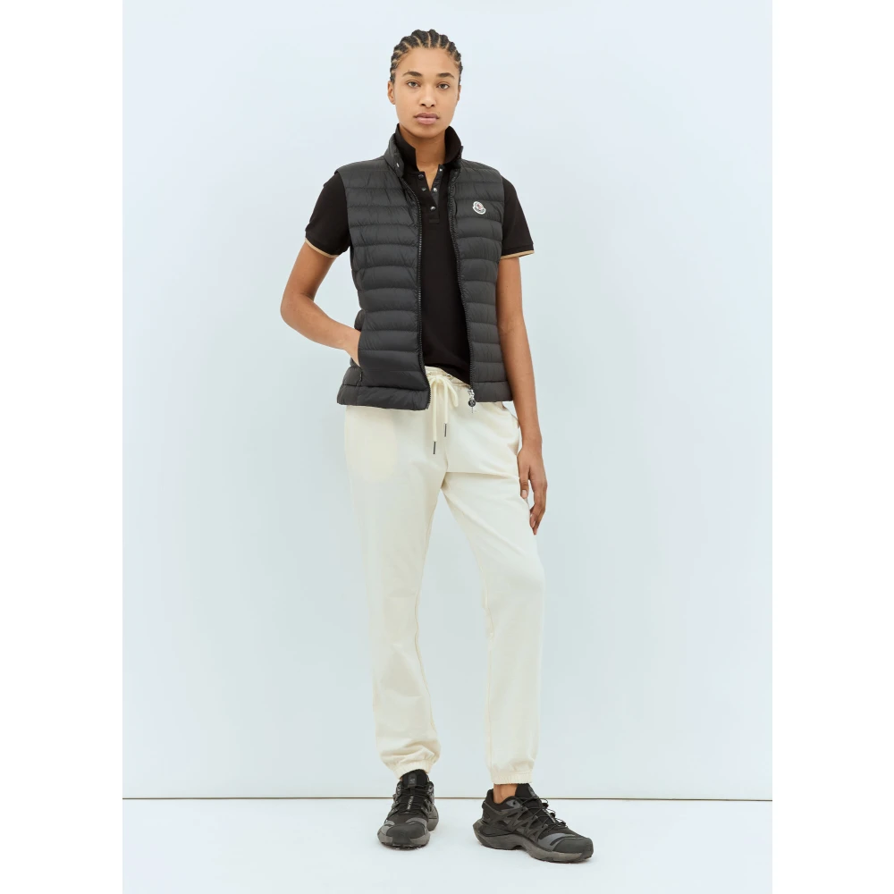 Moncler Lichtgewicht donsvest met gewatteerde voering Black Dames
