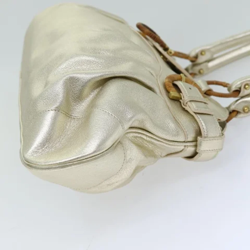 Salvatore Ferragamo Pre-owned Leather handbags Beige Dames
