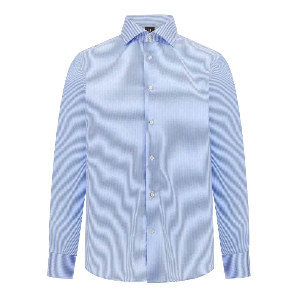 Boggi Milano Ultimate Non-Iron Shirt Blue Heren