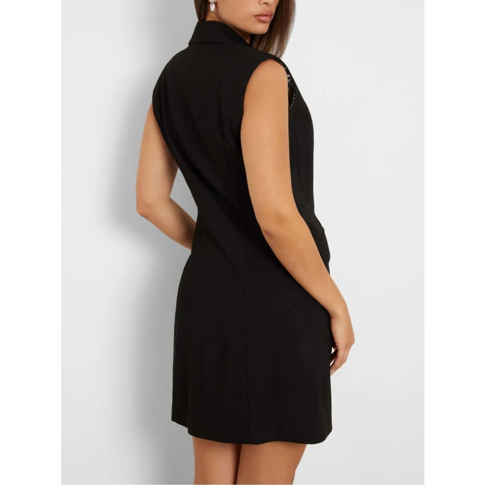 Guess Zwarte double-breasted jurk Black Dames