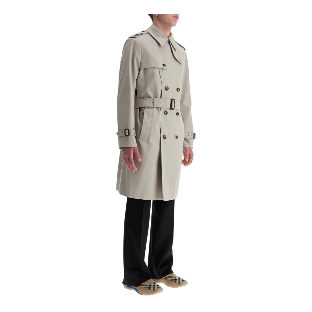 Burberry Lichte trenchcoat met verstelbare riem Beige Heren