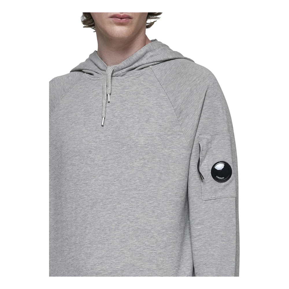C.P. Company Fleece Katoenen Hoodie Gray Heren