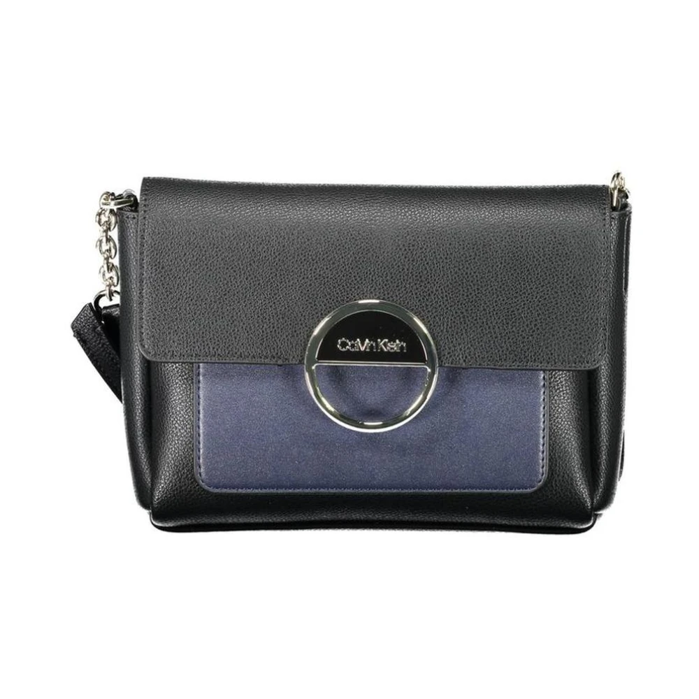 Calvin Klein Women's Black Shoulder Bag With Adjustable Strap - Cross Body Bags - One Size- Bags