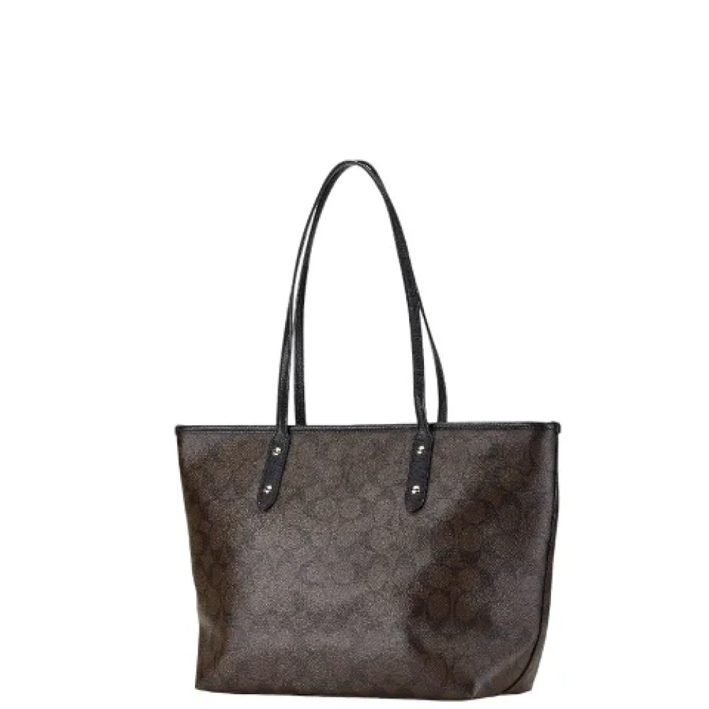 Coach Pre-owned Canvas handbags Brown Dames
