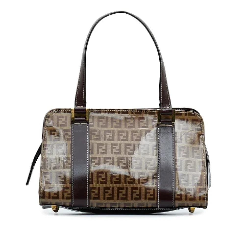 Fendi Vintage Pre-owned Fabric handbags Brown Dames