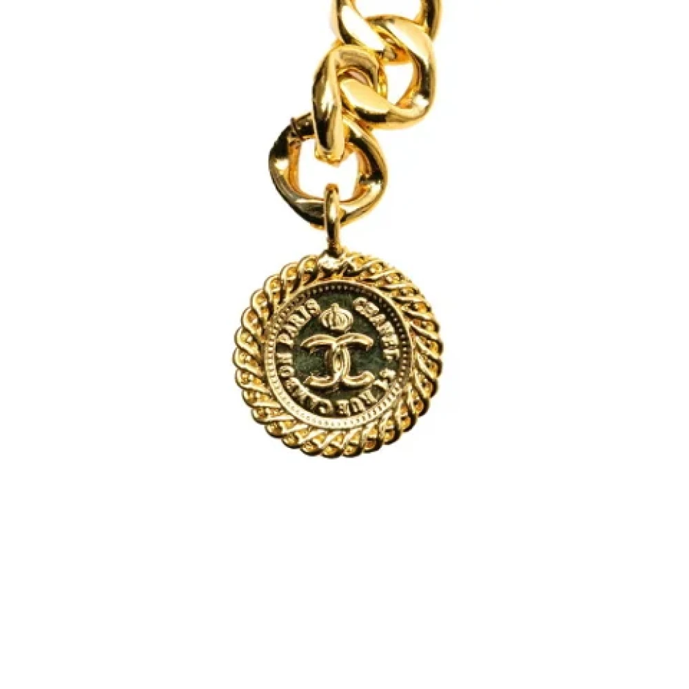 Chanel Vintage Pre-owned Metal belts Yellow Dames