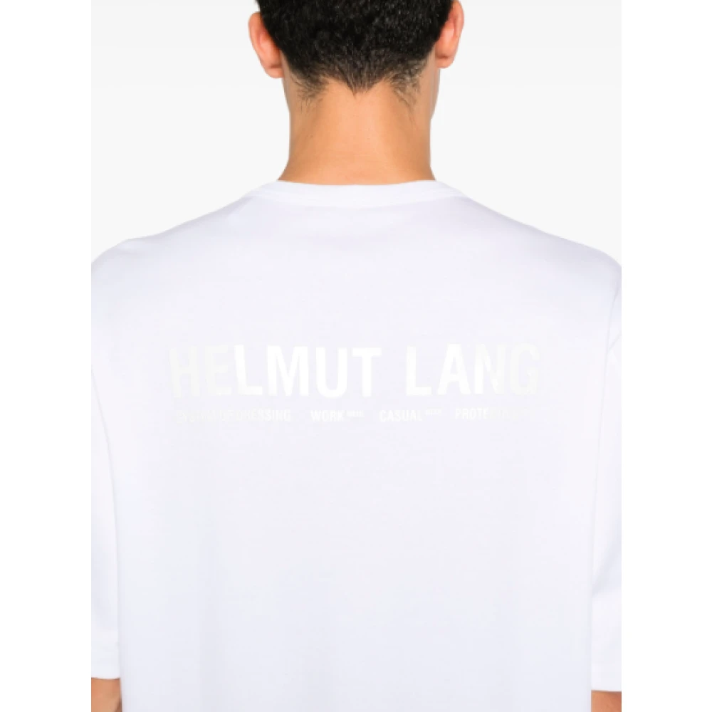 Helmut Lang Witte Dagelijkse Zware T-shirt White Heren