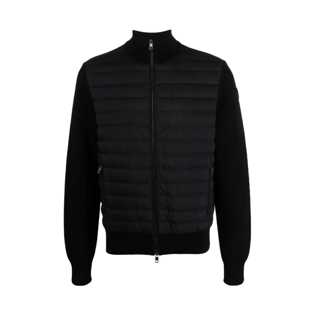 Moncler Svarta Tröjor - Stilfull Kollektion Black, Herr