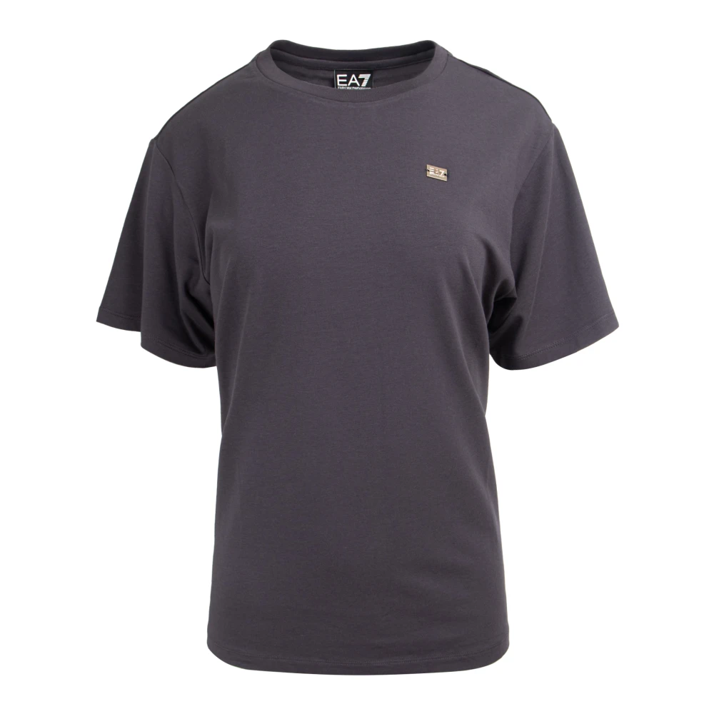 Emporio Armani Ea7 Vrouw Blauw Tops Dames, Xs, Dames T-Shirt Ea7