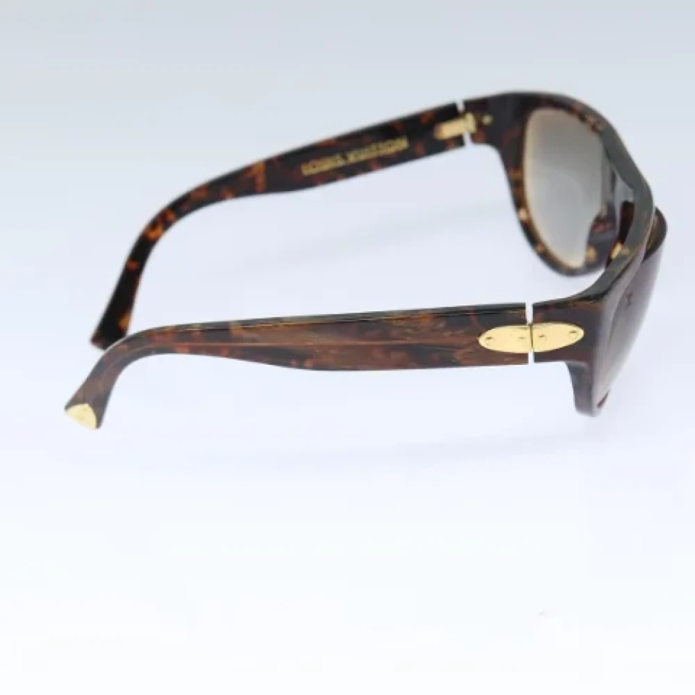 Louis Vuitton Vintage Pre-owned Plastic sunglasses Brown Heren