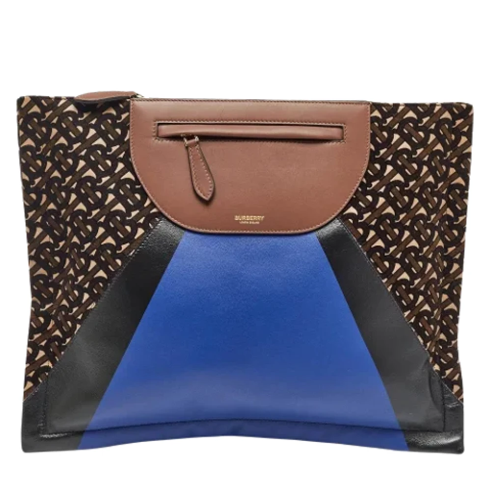 Burberry Vintage Pre-owned Leather clutches Multicolor Dames
