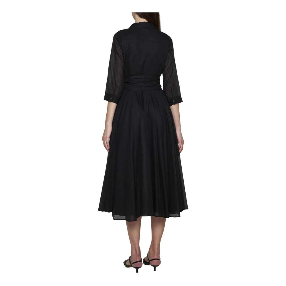 Blanca Vita Elegante Jurken met l.ruota Detail Black Dames
