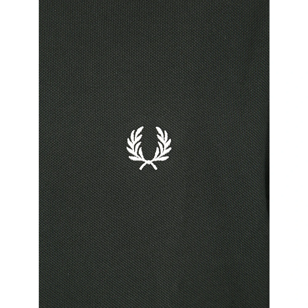 Fred Perry Nachtgroen Langarmshirt Green Heren