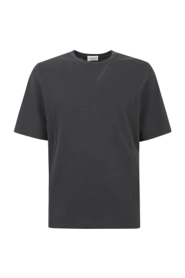 Tvättad bomulls-T-shirt
