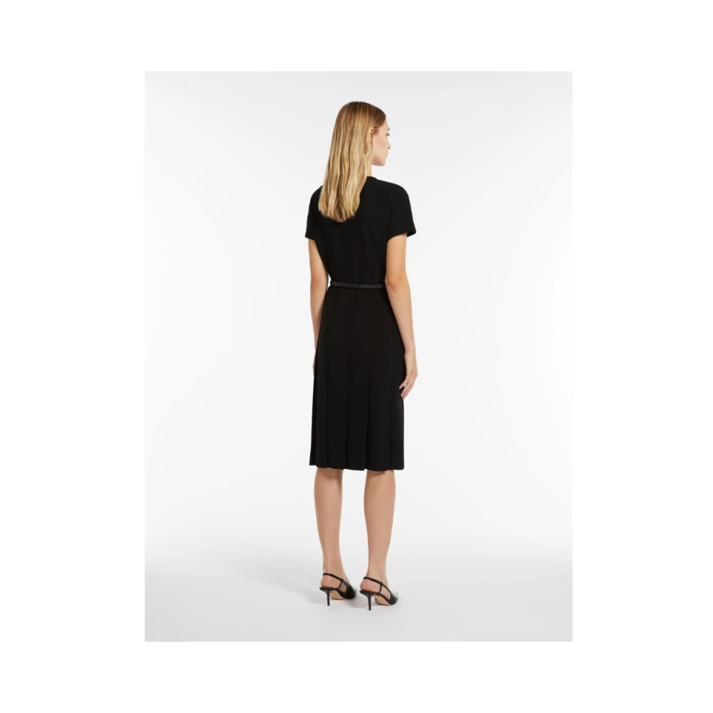 Max Mara Elegante Array Jurk Black Dames