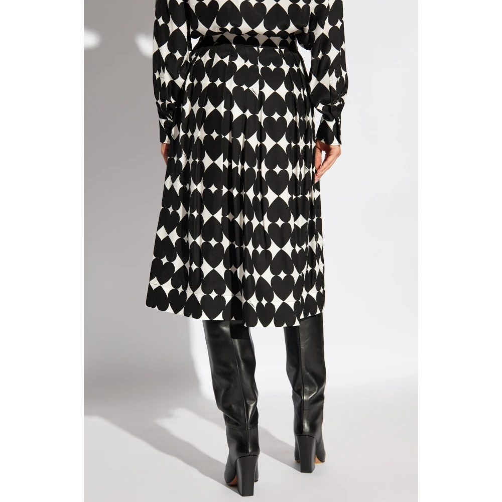 Moschino Rok met bedrukt patroon Black Dames