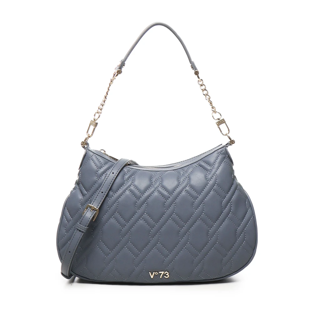 V73 Denim Geconstrueerde Maxi Matelassé Tas Blue Dames