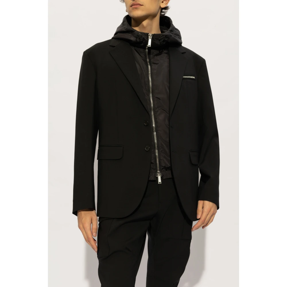 Dsquared2 Dubbel gelaagde jas Black Heren