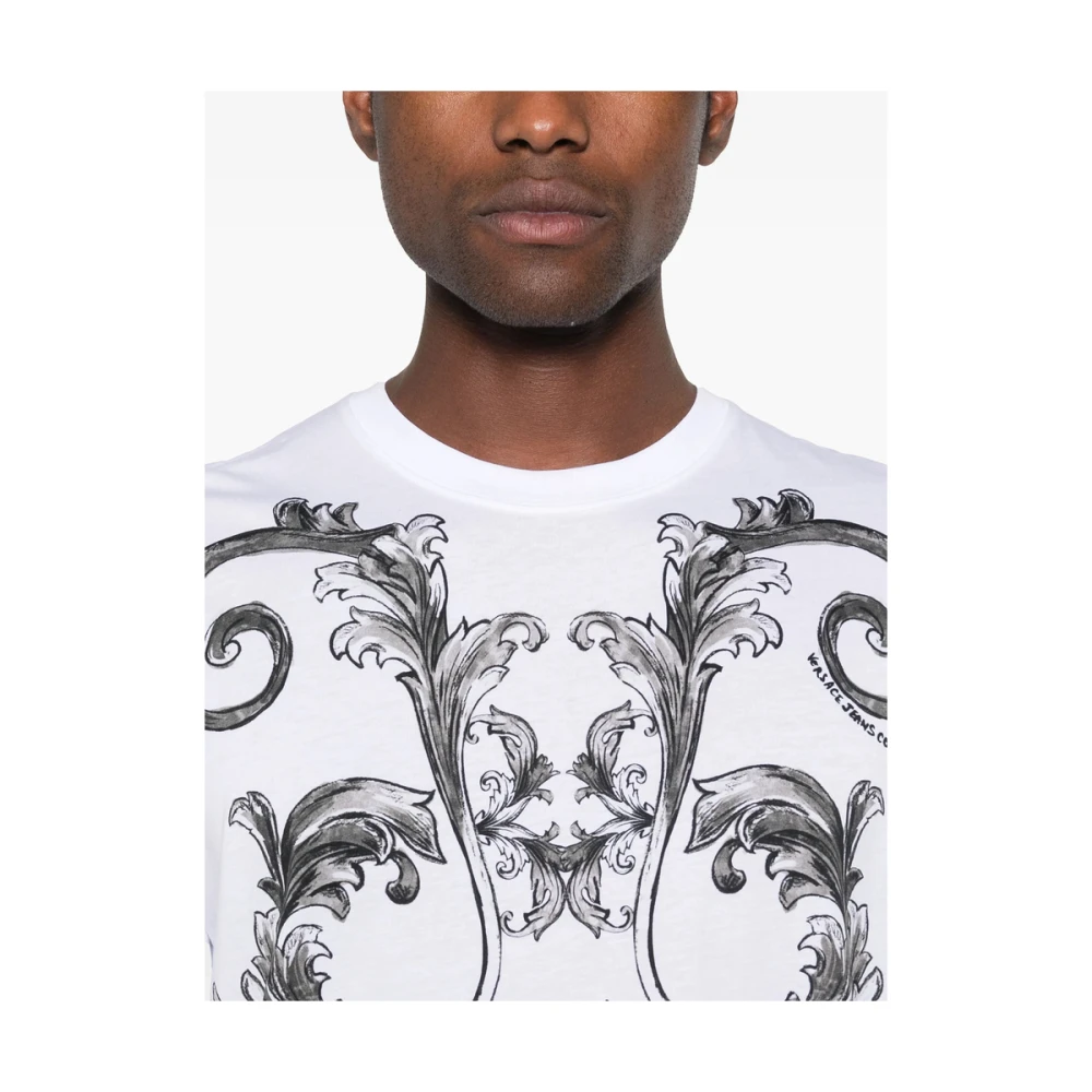 Versace Jeans Couture Witte Crew Neck T-shirt White Heren