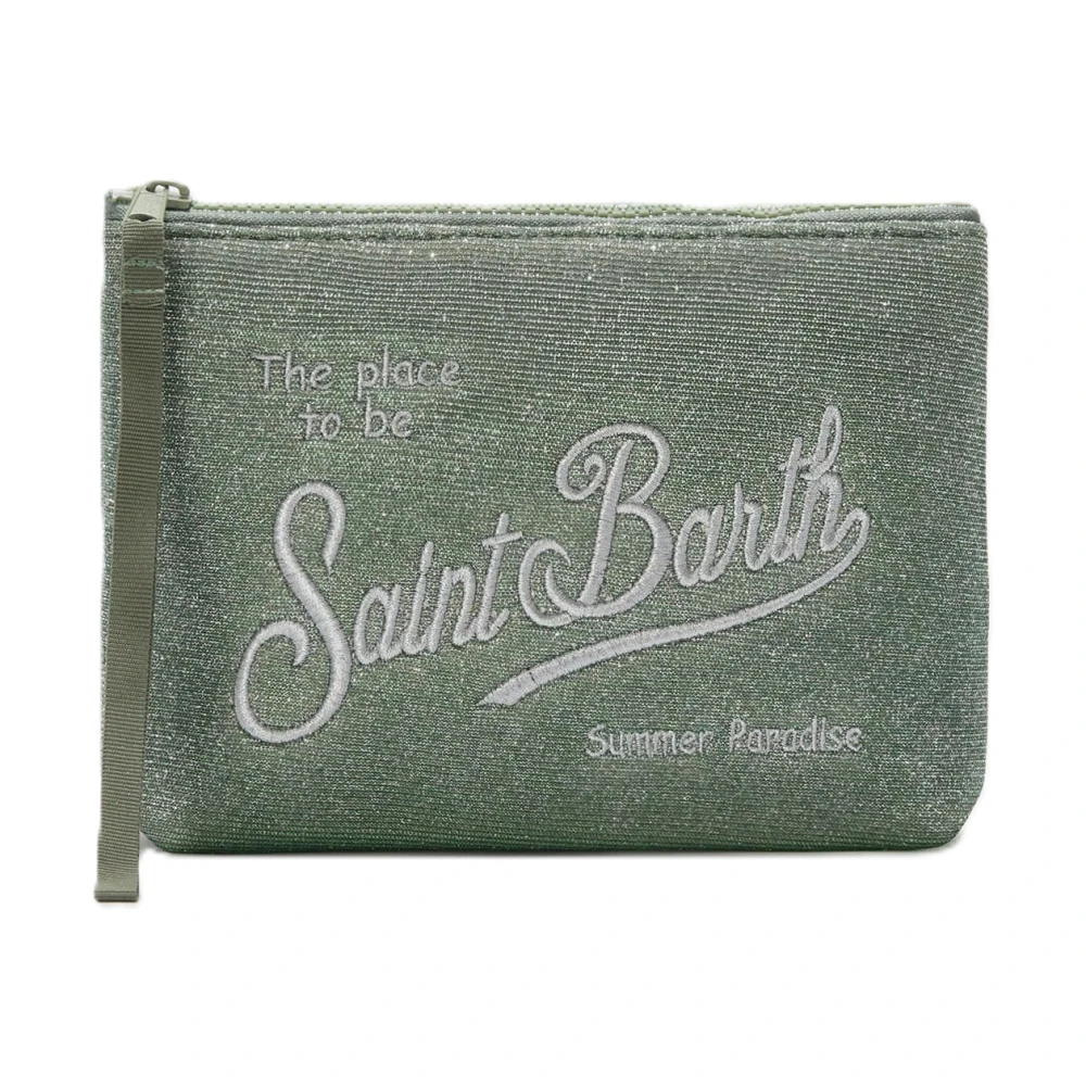Mc2 Saint Barth Women's Green Clutches, One Size, Aline Lurex Pochette
