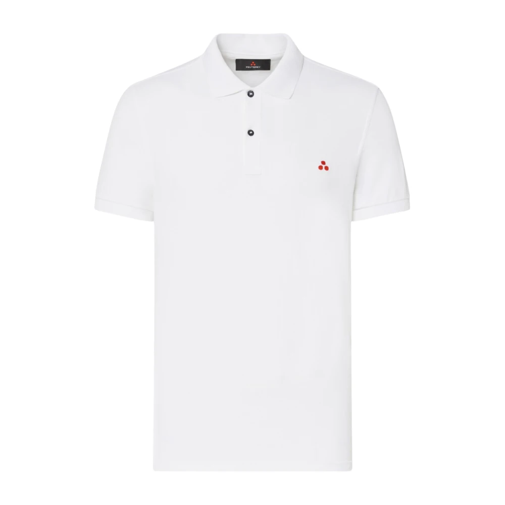 Peuterey White Polo Shirts, Male, M, Plantago 02 Polo