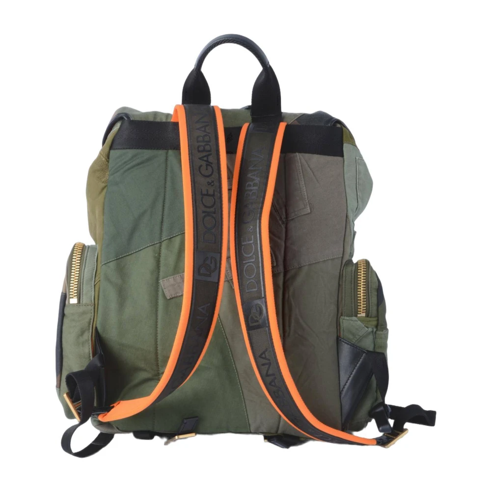 Dolce & Gabbana Camouflage Heren Rugzak Green Heren
