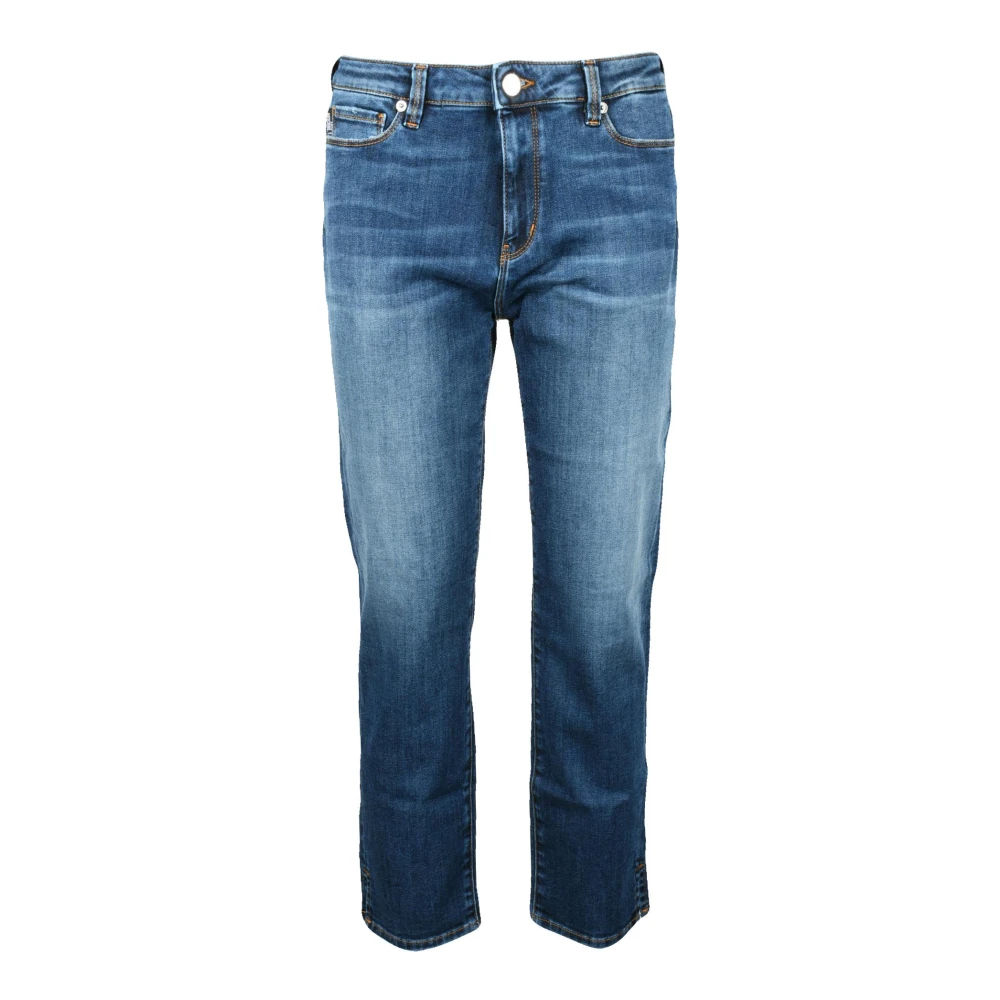 Love Moschino Stijlvolle Jeans met Katoenmix Blue Dames