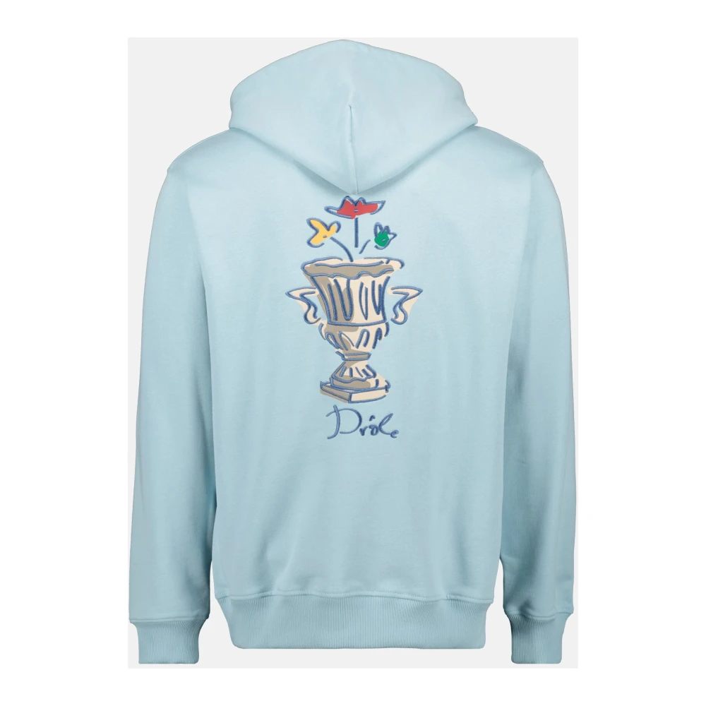 Drole de Monsieur Lichtblauwe Hoodie Vaas Blue Heren