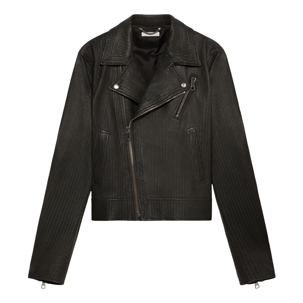 1989 Studio Biker Leren Jas Black Heren