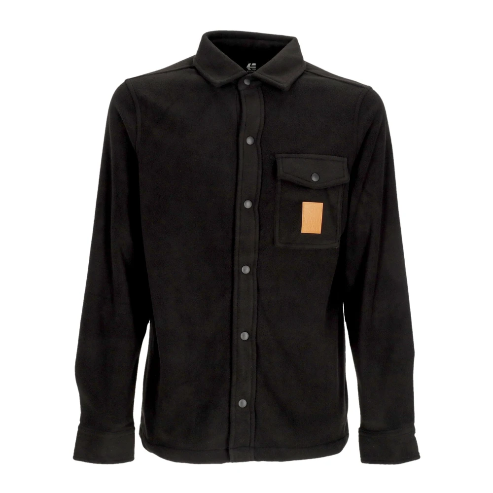 Etnies Woodsman Fleece Shirt Langemouw Zwart Black Heren