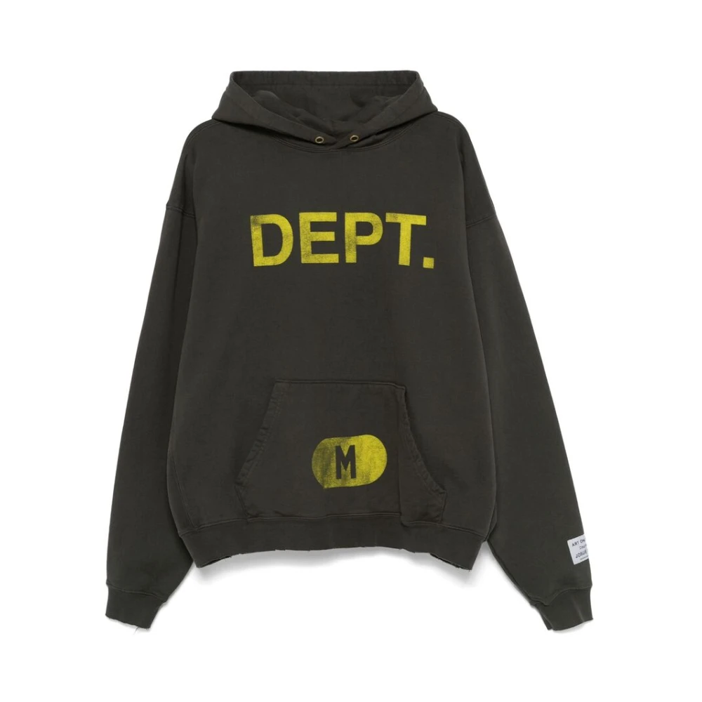 Gallery Dept. Antraciet hoodie met logoprint Gray Heren