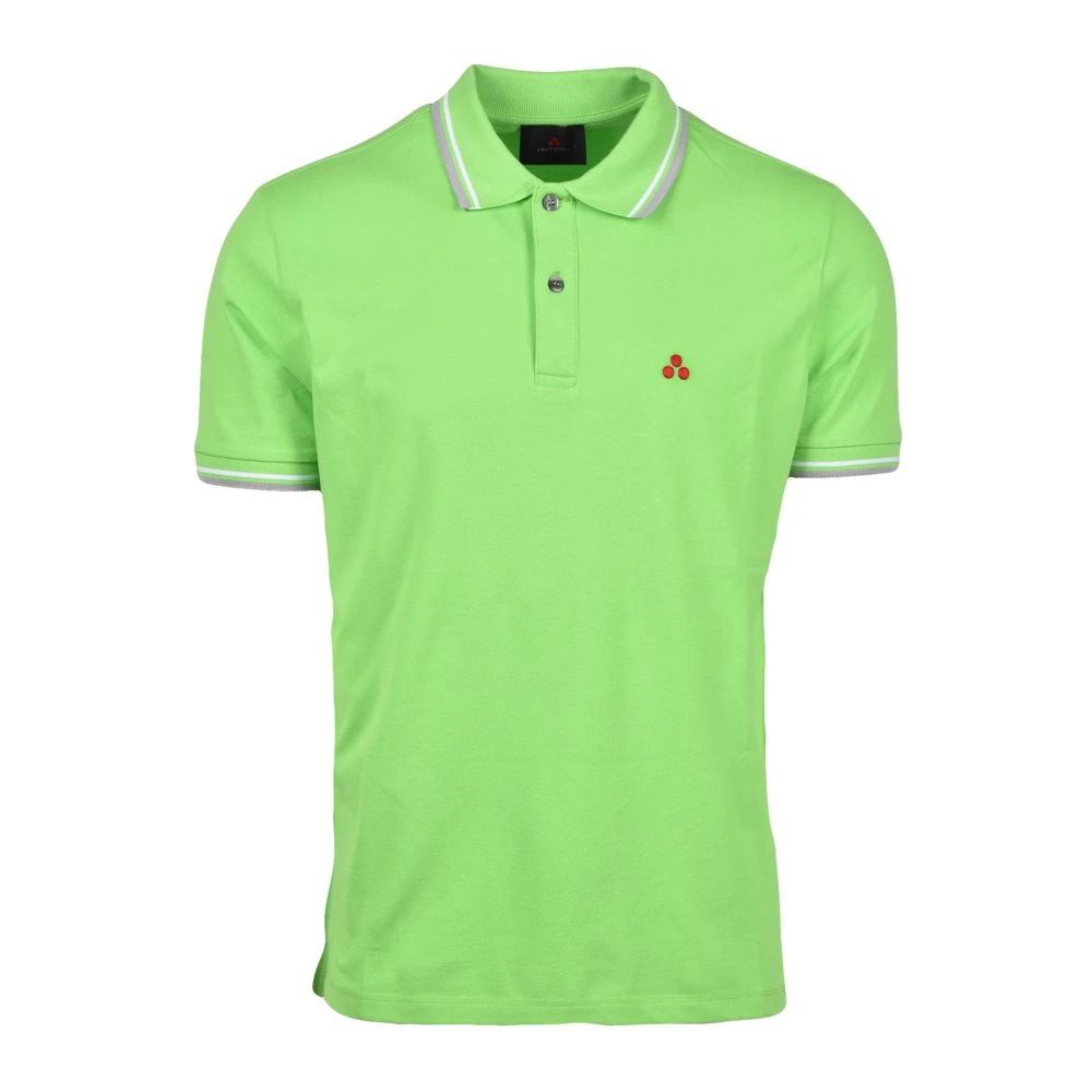 Peuterey Katoen Elastaan Polo Shirt Green Heren