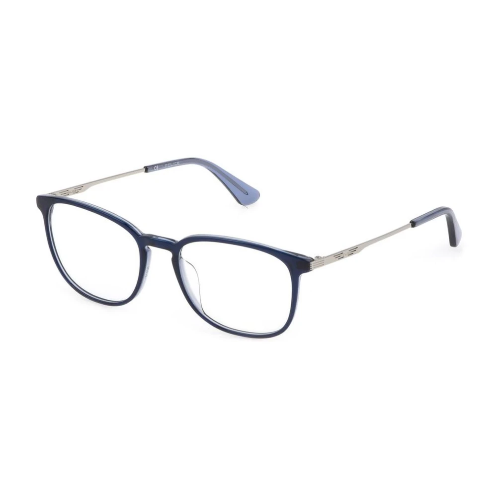 Police Blauwe Kunststof Frames met Wijzerplaat Blue Heren