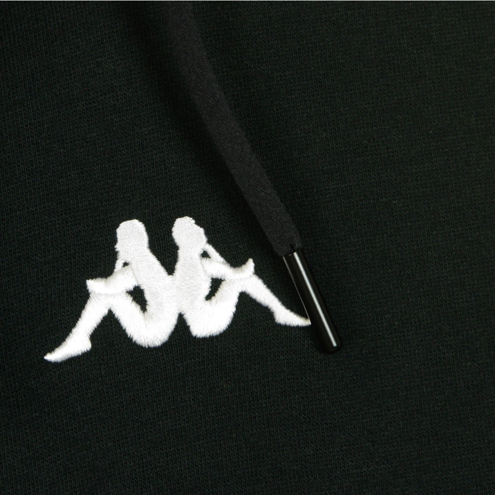 Kappa Zwarte Heren Hoodie Black Heren
