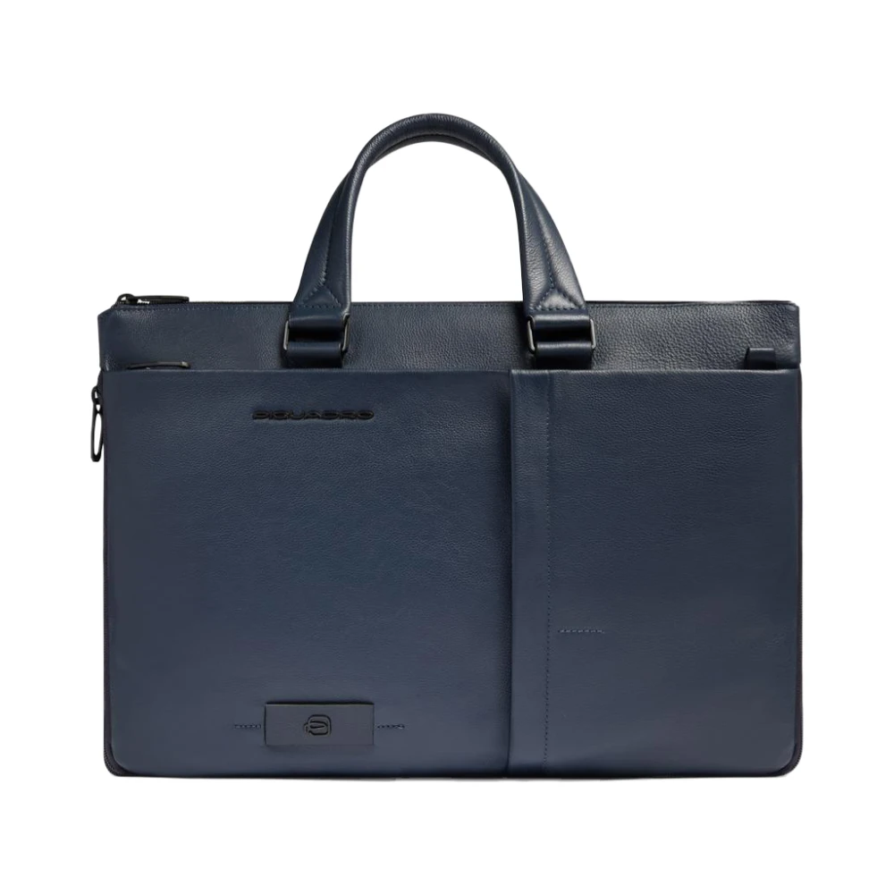 Piquadro Mannelijk Blauw Tassen Heren, One Size, Leer, W137 Aktetas