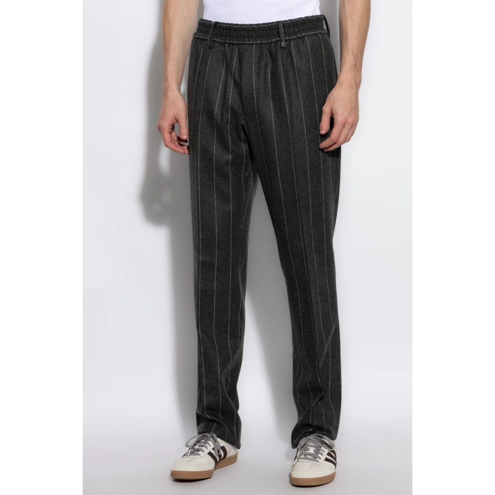 Burberry Broek met gestreept patroon Gray Heren