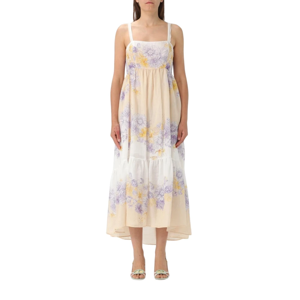Twinset Women's Multicolor Sophisticated Lavender Dress - Midi Dresses - Xl - Dresses