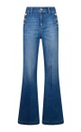 jean-taille-haute-flare-etoiles-bleues
