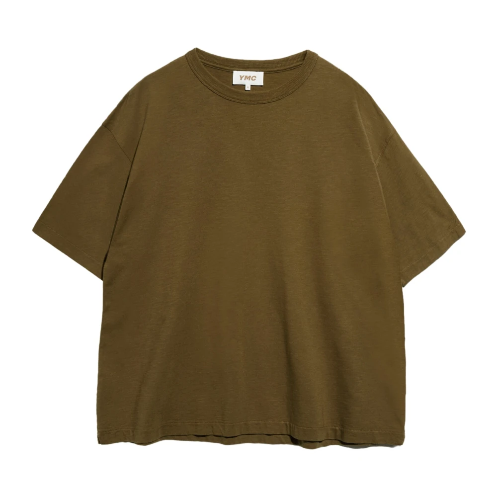 YMC You Must Create Biologisch Oversized Ronde Hals T-Shirt Green Heren