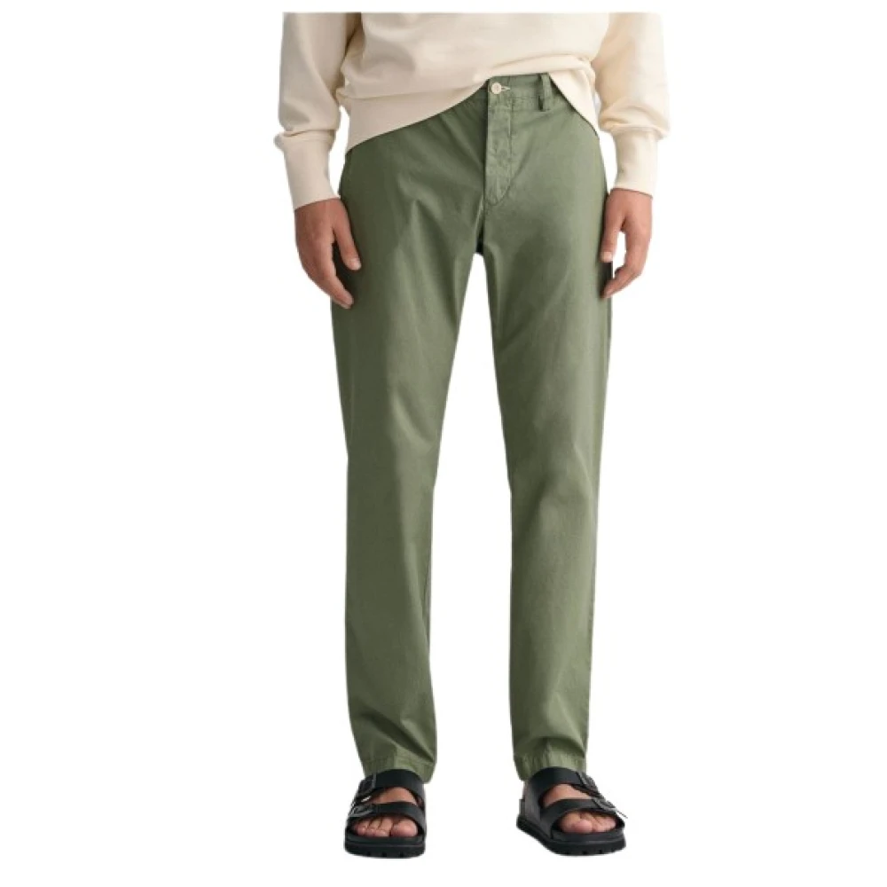 Gant - Trousers > Chinos - Green - Gant - Modalova