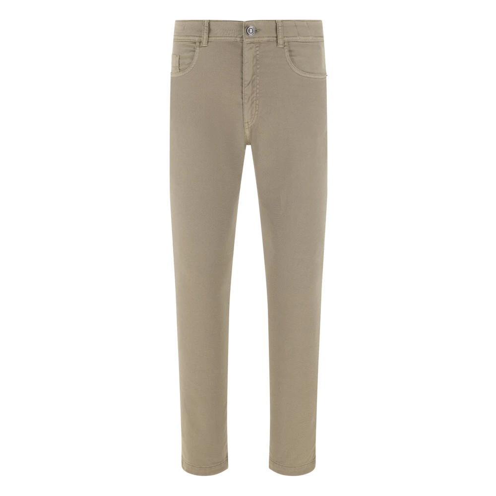 Boggi Milano Uomo Beige - Claude Jeans In Cotone Stretch/Tencel - Jeans - W31