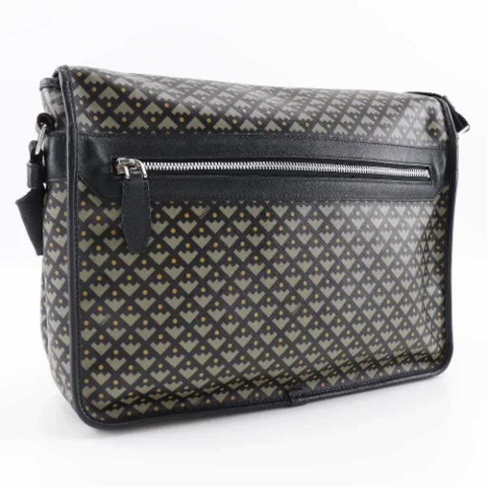 Bally Pre-owned Canvas shoulder-bags Black Dames